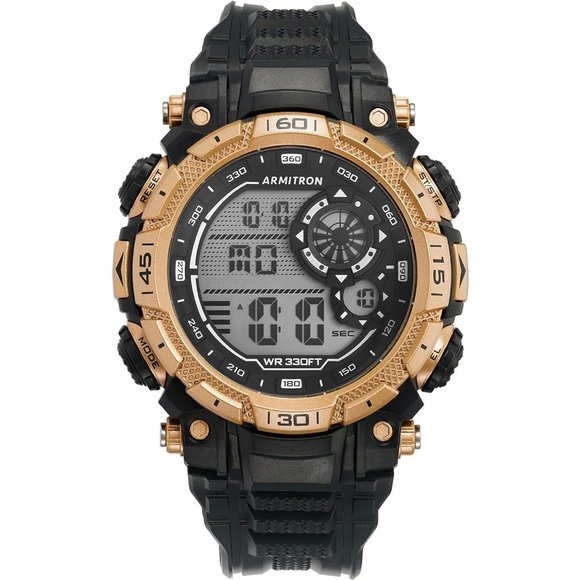 Men's Digital Chronograph Resin Strap Sport Watch - Picture 1 of 5